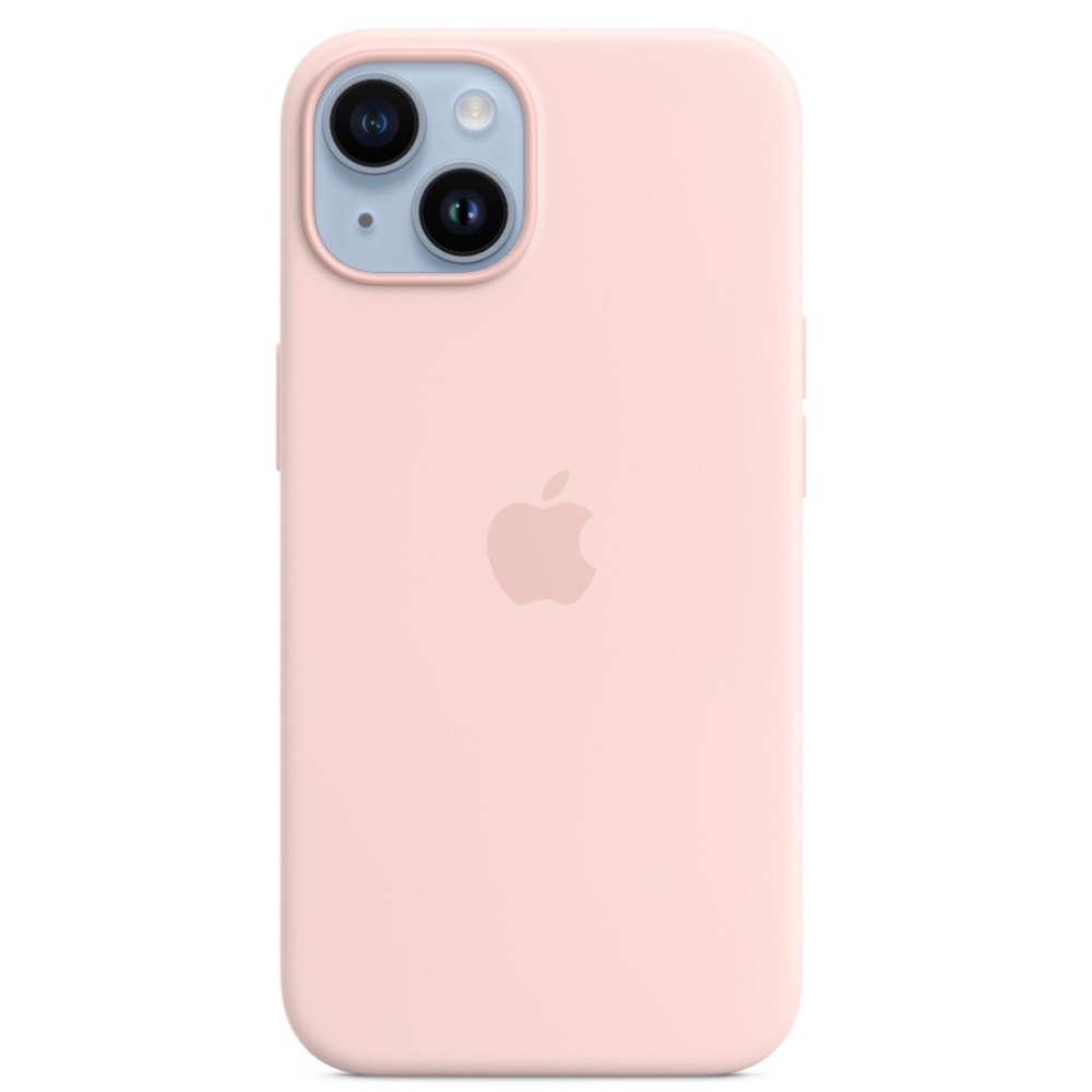 NWOB iPhone 14 Silicone Case with MagSafe in Chalk Pink - Never Used!